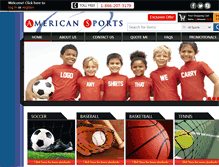Tablet Screenshot of americansports.com