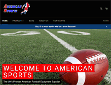 Tablet Screenshot of americansports.co.uk