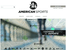 Tablet Screenshot of americansports.com.ar